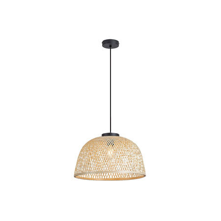 Rabalux E27 černá skandinávská ratanová stropní závěsná lampa