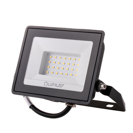 LED Reflektor 30W, 2700lm 6500K IP65 Černá ZUNA2 LUMILED