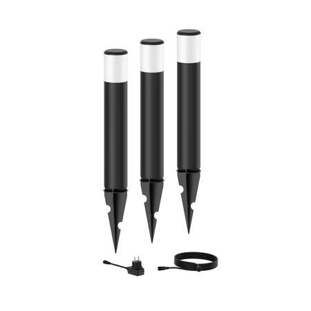 Sada 3x PHILIPS PUREX GardenLink venkovní nástěnné LED svítidlo 1,5 W 24V 2700K IP44 s pohonem