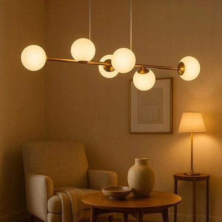 Stropní svítidlo Masterled 6x E27 Gold Bali Pendant Lamp