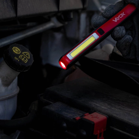 Dobíjecí dílenská svítilna Magnet COB + LED VA0102 Vayox