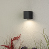 Zahradní nástěnná lampa GU10, čtvercové Černá ALLIUM LUMILED