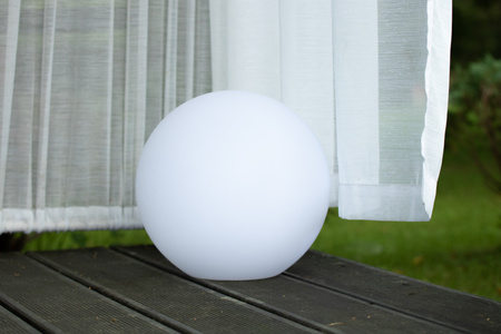 Zahradní lampa LED Solární pohon RGB koule 30 cm