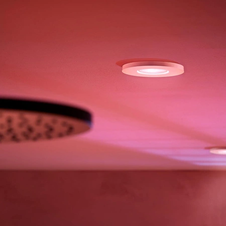 Vestavné svítidlo LED Hermetic IP44 do koupelny 4,2 W 400 lm IP44 Bílá a barevná Ambiance RGB + TW White Smart SMART Zigbee Bluetooth Xamento Philips HUE