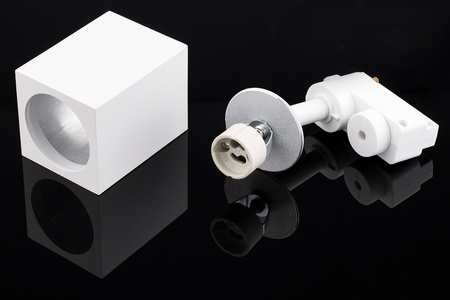 Lištový reflektor GU10, lampa pro jednofázové lišty Bílá BRICK LUMILED