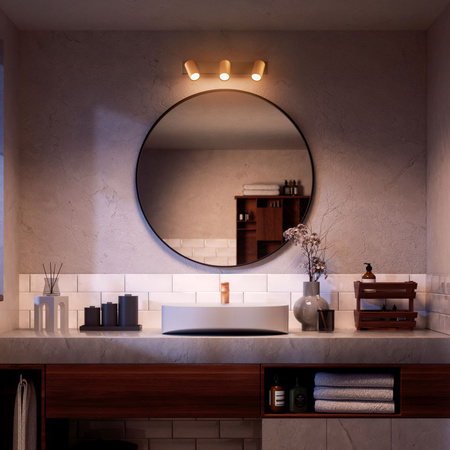 Reflektorové stropní svítidlo 3x GU10 IP44 měděno-černé Kosipo Philips