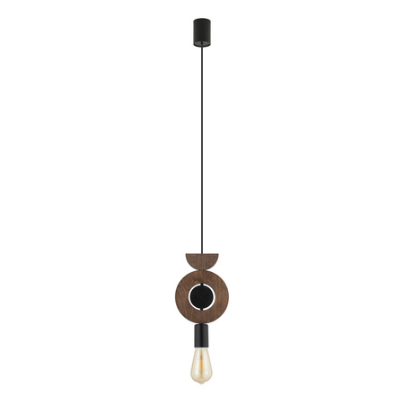 Závěsné stropní svítidlo E27 Black Wood Scandinavian DROPS WOOD D 11176 Nowodvorski