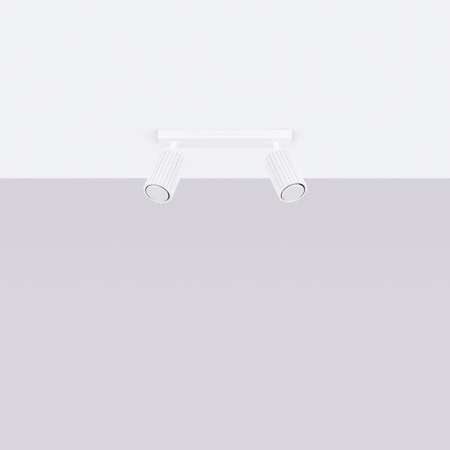 Bodové reflektorové stropní svítidlo Tuba 2x GU10 White Carbon Deep Space SL.1542 Sollux