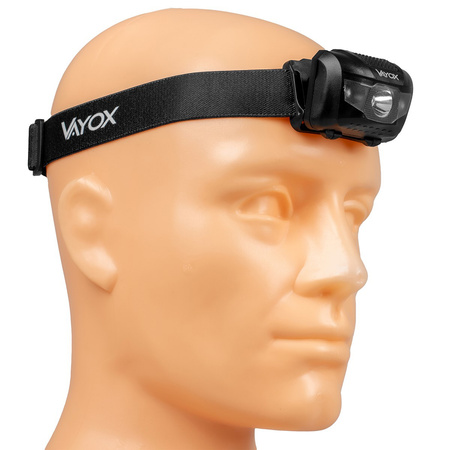 Dobíjecí čelová svítilna 100lm LED + 2x LED VA0178 VAYOX
