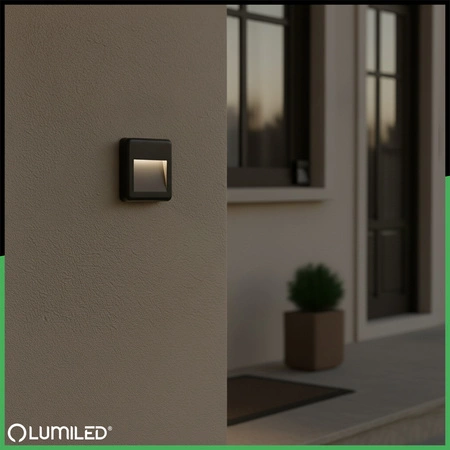 Venkovní zahradní schodišťová nástěnná lampa CCT 3000-6500K LED 4W IP65 VIREO LUMILED