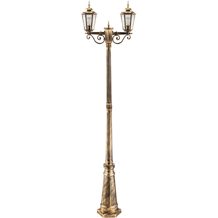 Venkovní zahradní lampa E27, LED sloupek lucerna 200cm BELLIS LUMILED