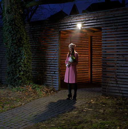 Reflektor LED 50W 4500lm 3000K IP44 Bílý s pohybovým senzorem LEDVANCE Floodlight Endura