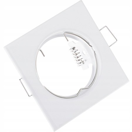 Halogenová Podhledové svítidlo GU10, MR16 Stálá Čtvercová Bílý Plech PAVO LUMILED