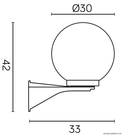 Venkovní zahradní lampa Nástěnná lampa LED Globes K 3012/1/KD 300 E27 Su-Ma