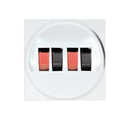 Audio Dvojitá čtvercová zásuvka pro reproduktory Bílá kancelář Kanlux