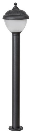 Venkovní LED zahradní svítidlo MODESTO E27 IP44 Tyč 80cm Bílá a Černá RABALUX