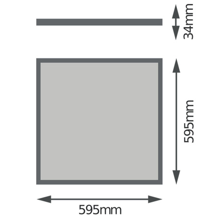 Univerzální LED panel 60x60 cm, UGR19, 32W, 3600lm, 3000K, 4v1, LEDVANCE