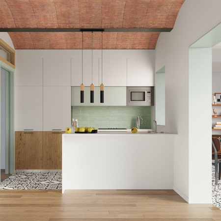 Svítidlo pro povrchovou montáž PABLO GU10 Halogen Spot Tuba Wood-Black SOLLUX