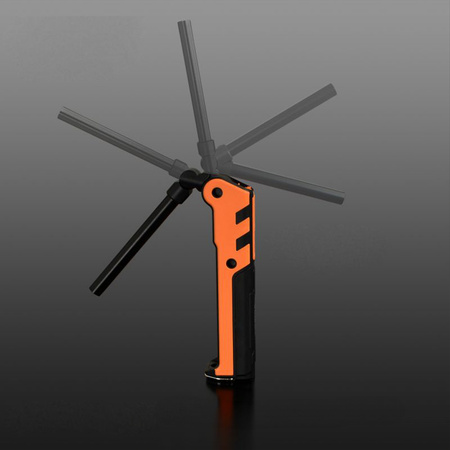 Dobíjecí ruční svítilna LED 5W 400lm 5 režimů UV stmívání Videx