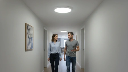 Stropní světlo Plafond LED 18W 1400lm 4000K neutrální bílá s výměnným černým nebo bílým rámečkem Ecolight