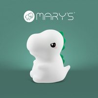 Dětské LED noční světlo 1W 3000K teplé + vícebarevné RGB dobíjecí 1200mAh bílé T-REX MARY'S