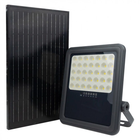 LED reflektor Solar Reflector 200W 1400lm 4000K Neutral IP65 se soumrakovým senzorem + dálkové ovládání Ecolight