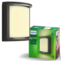Zahradní lampa LED nástěnná lampa SAMONDRA myGarden 12W 2700K IP44 Antracit PHILIPS