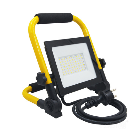 Venkovní LED reflektor Zahrada 50W 4250lm 4000K Neutrální 110° IP54 IK06 Černá Žlutá Tigra Kobi