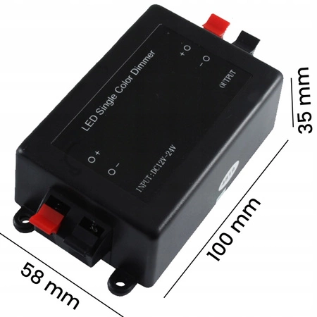 Stmívač pro LED pásky. Rádiový ovladač s RF dálkovým ovládáním 8A 12V