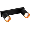 Pásové svítidlo Stropní a nástěnné LED svítidlo 2 x GU10 MARIBEL Black GOLDLUX (Polux)