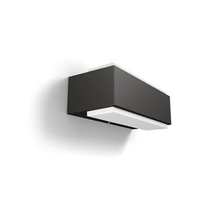 Zahradní nástěnná LED lampa STRATOSPHERE 3,8W 4000K Neutral IP44 Up-Down Anthracite PHILIPS