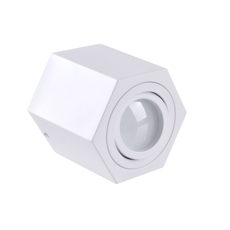 Hexagon GU10 LED pohyblivé SPOT bílé přisazené stropní svítidlo