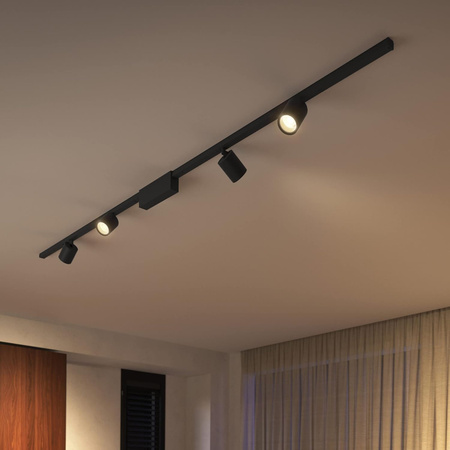 LED reflektor Perifo Black 5,3W CCT RGB Philips HUE Bluetooth