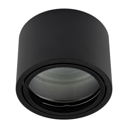 Povrchové Halogenové svítidlo GU10, AR111 SPOT TUBA 100mm Nastavitelná Kulatá Černá TELES LUMILED