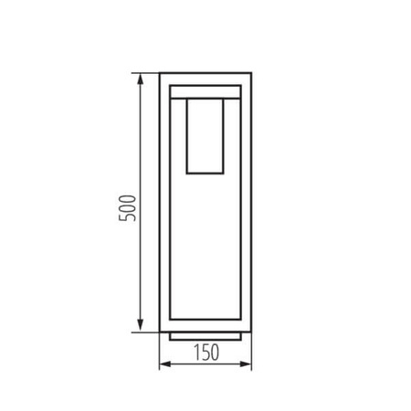 Venkovní zahradní svítidlo VIMO E27 IP44 Pole Black Kanlux