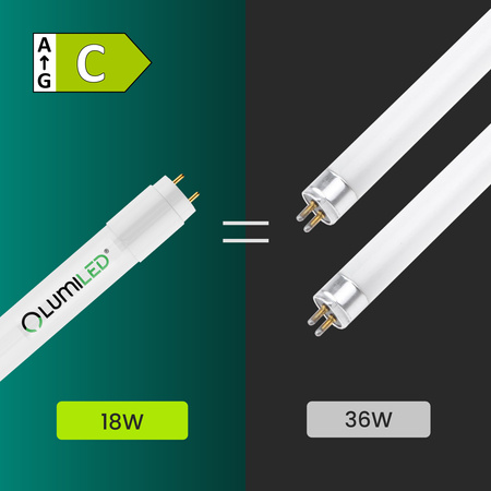 LED Zářivková trubice G13, T8 18W 160lm/W 4000K 120cm Neutrální bílá LUMILED