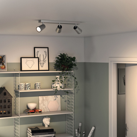 Stropní svítidlo LED PAISLEY 3x GU10 Reflektorové svítidlo Moving grey PHILIPS