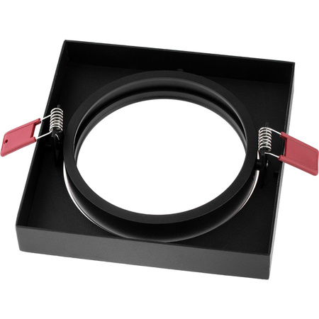 Podhledové svítidlo GU10, AR111 Nastavitelná Čtvercová Černá 14.5cm CARPI LUMILED