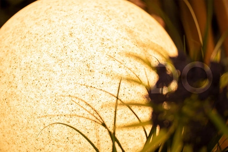 Venkovní zahradní lampa 230V E27 BULL 35cm Kámen