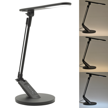 Stolní lampa LED 7W 400lm CCT 120° černá stmívatelná Optimum Sanico Goldlux