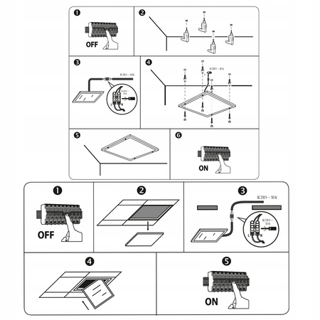 LED Panel Zapuštěná/Přisazená Kazeta 60x60cm 30W 4000K 4000lm 120° ECOLIGHT