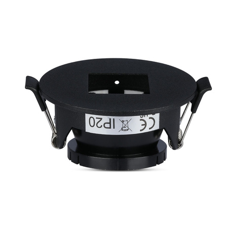 Stropní zapuštěné svítidlo GU10 Očko kulaté černé VT-883 V-TAC