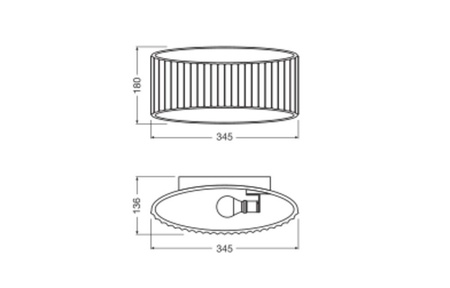 Dekorativní nástěnné svítidlo Nástěnná povrchová montáž E27 Bílá Dekor Ledvance