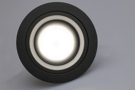 Halogenová Podhledové svítidlo GU10, Stálá Kulatá Černá TRIBUS LUMILED