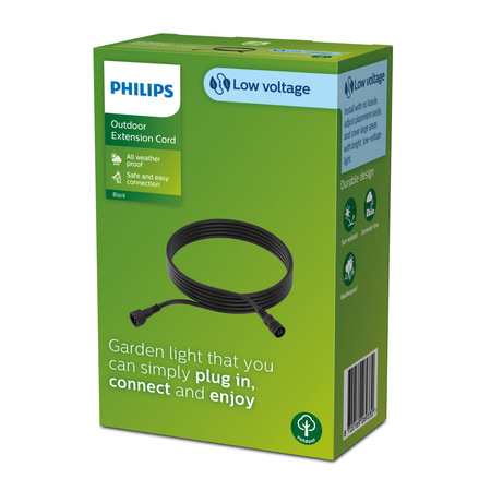 GardenLink propojovací kabel 5m IP67 prodlužovací kabel černý PHILIPS