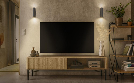 Dekorativní nástěnné svítidlo Povrchová nástěnná lampa GU10 Black Decor Ledvance