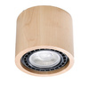 Povrchová montáž BASIC 1 GU10 Spot Round Scandinavian Wood SOLLUX