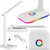 Stolní nastavitelná lampa na noční stolek ALMA LED 12W 960lm CCT + RGB stmívatelná bílá MasterLED