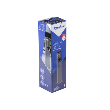 Venkovní nástěnné svítidlo E27 IP44 Grunt Graphite LAVEN KANLUX