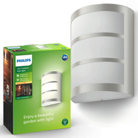 LED zahradní lampa nástěnná lampa PYTHON myGarden 6W 2700K IP44 Silver PHILIPS